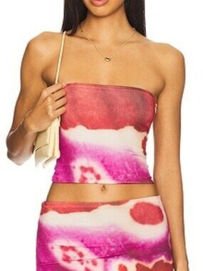Feners Yo x Ti Tube Top - Fuchsia - Size Medium